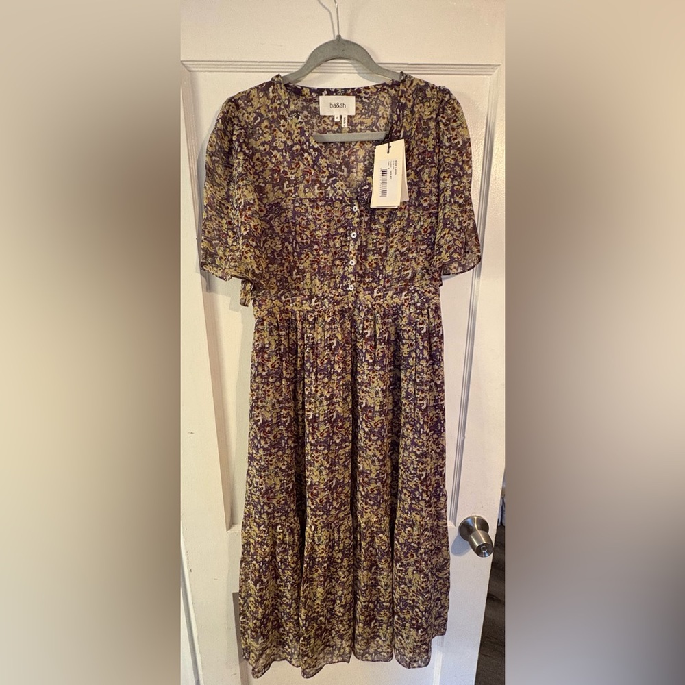 Floral multi colour dress, size Medium Ba&Sh